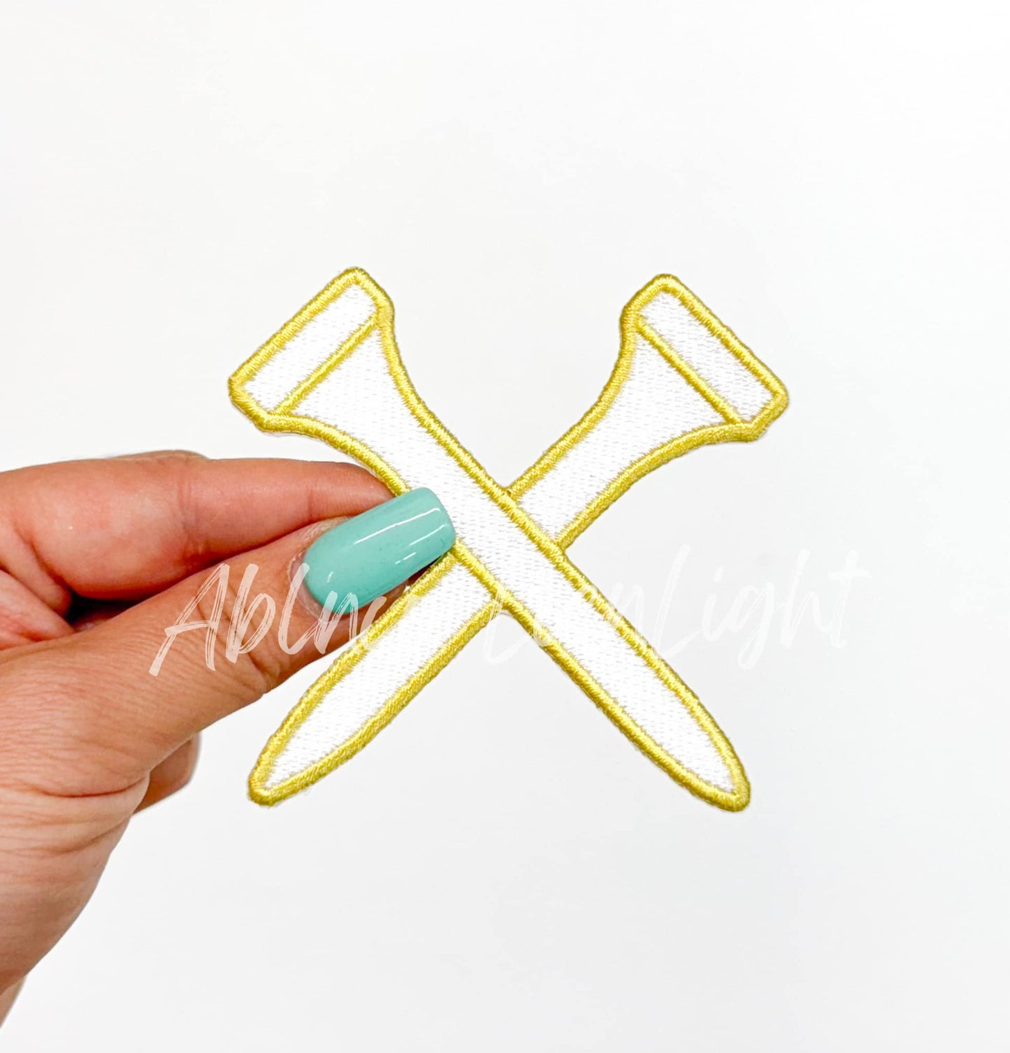 Golf Tees Cross Bones Patch