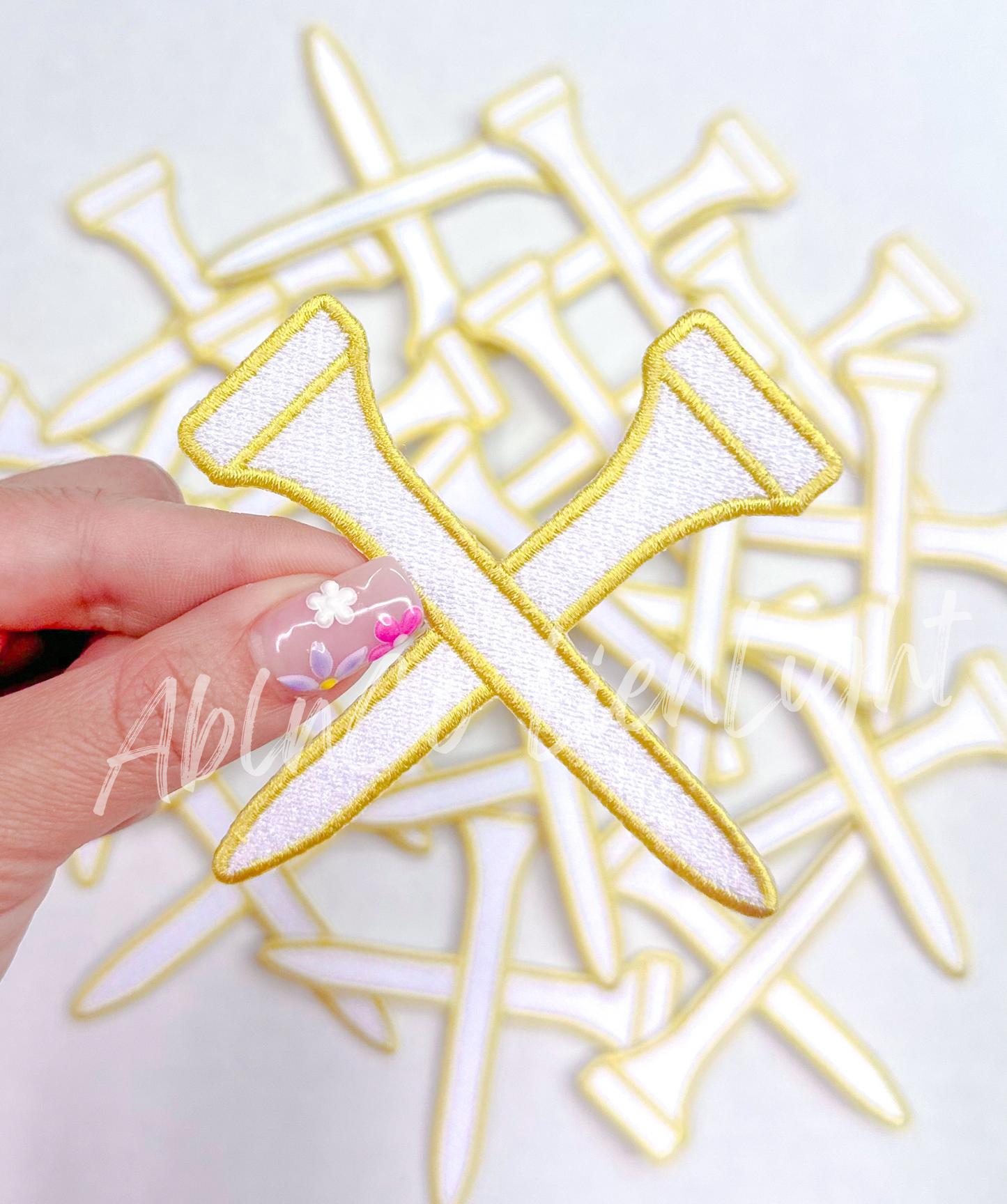 Golf Tees Cross Bones Patch