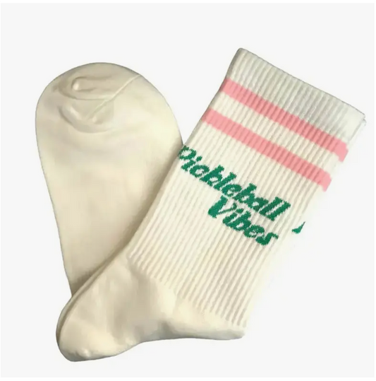 Pickleball Socks - Pickleball (Pink/Green)