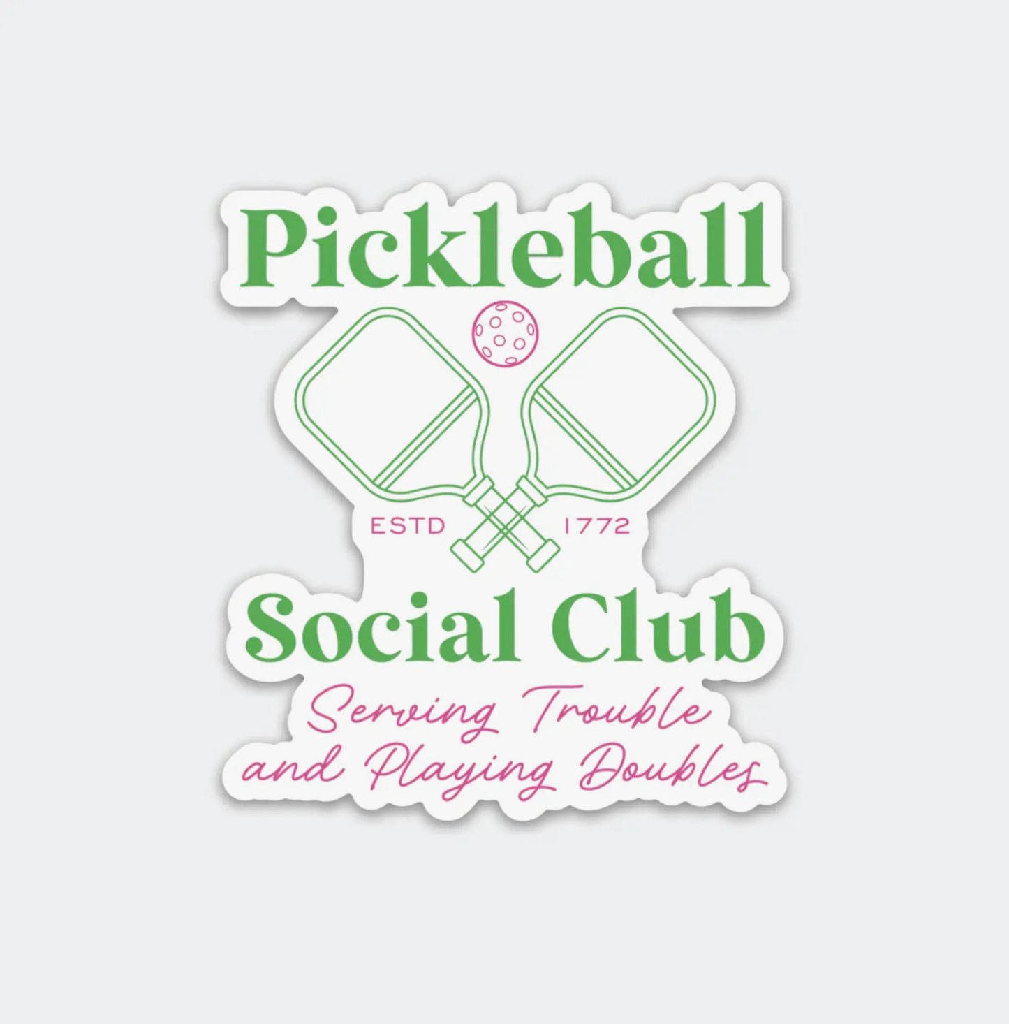 Pickleball Social Club Sticker