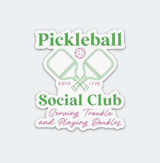 Pickleball Social Club Sticker